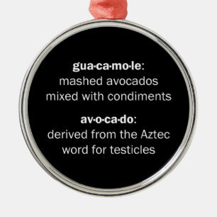 Adorno Metálico Testículos del Guacamole