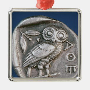 Adorno Metálico Tetradrachma ateniense