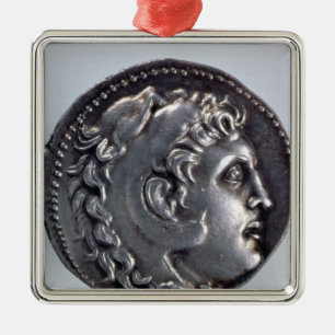 Adorno Metálico Tetradrachma que representa a Alexander el grande