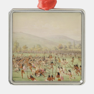 Adorno Metálico The Indian Ball Game, c.1832