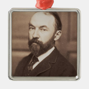 Adorno Metálico Thomas Hardy (1840-1928) (foto de la sepia)