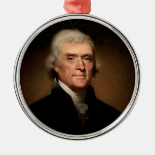Adorno Metálico Thomas Jefferson