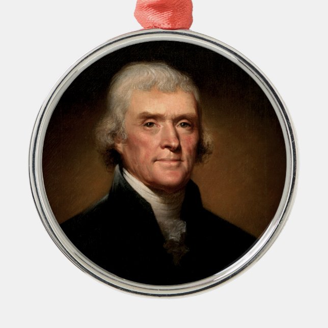 Adorno Metálico Thomas Jefferson (Frente)