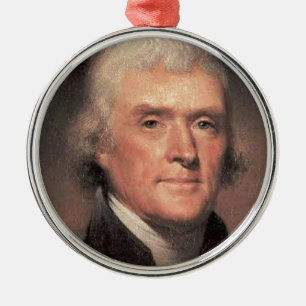 Adorno Metálico Thomas Jefferson