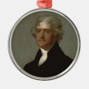 Adorno Metálico Thomas Jefferson