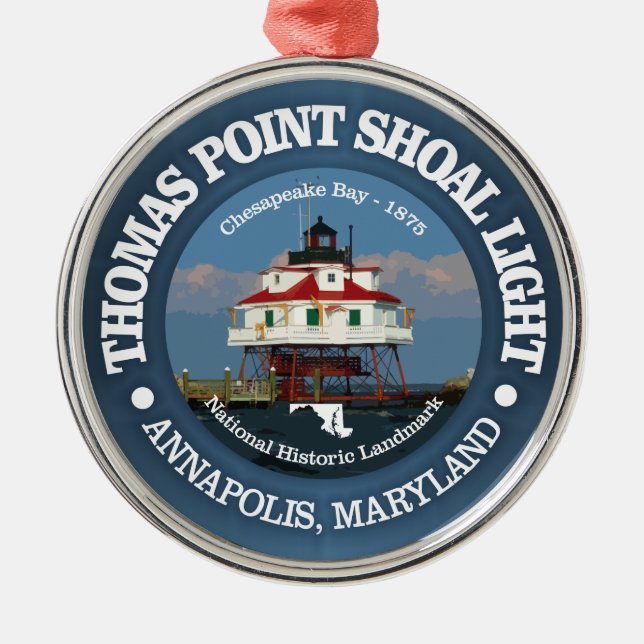 Adorno Metálico Thomas Point Shoal Light (Frente)