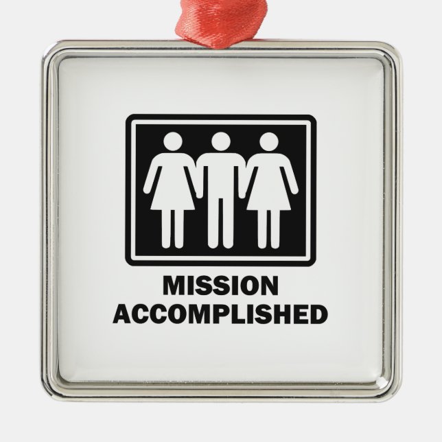 Adorno Metálico Threesome realizado de la misión (Frente)