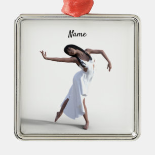 Adorno Metálico Thunder_Cove de bailarina de vestir blanco