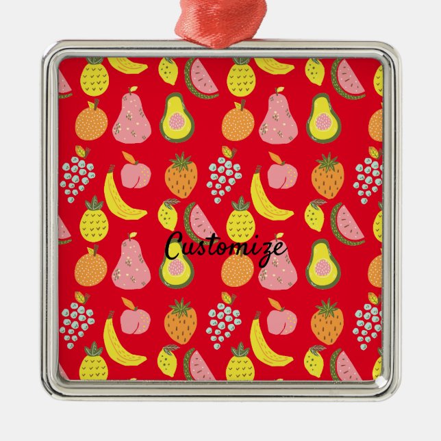 Adorno Metálico Thunder_Cove de la colección de frutas variadas (Frente)