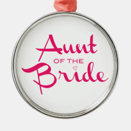 Adorno Metálico Tía del guión de retro de novia