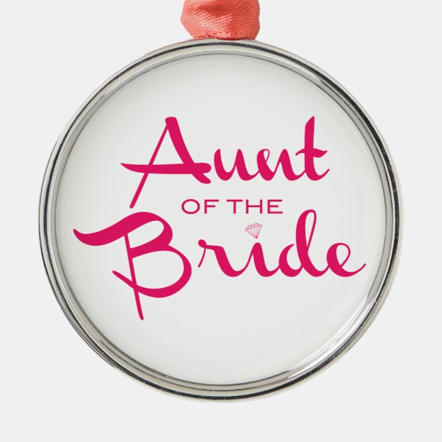 Adorno Metálico Tía del guión de retro de novia (Frente)