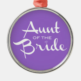 Adorno Metálico Tía del guión de retro de novia