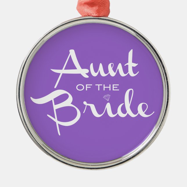 Adorno Metálico Tía del guión de retro de novia (Frente)