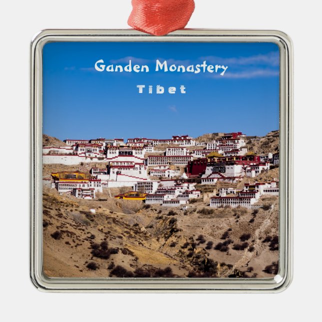 Adorno Metálico Tíbet - Monasterio budista Ganden (Frente)