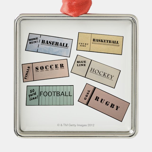 Adorno Metálico Ticket Stubs (Frente)