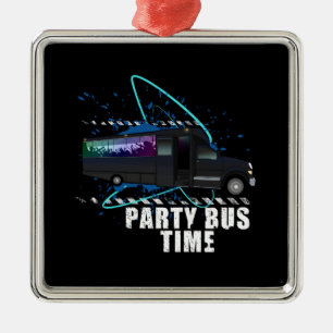 Adorno Metálico Tiempo de bus de fiesta