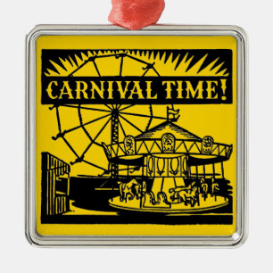 Adorno Metálico Tiempo de carnaval