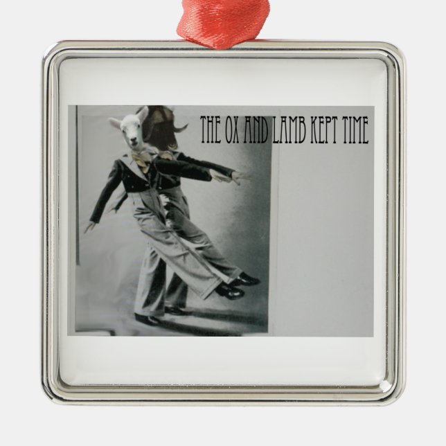 Adorno Metálico Tiempo de espera de ovino y cordero (Frente)