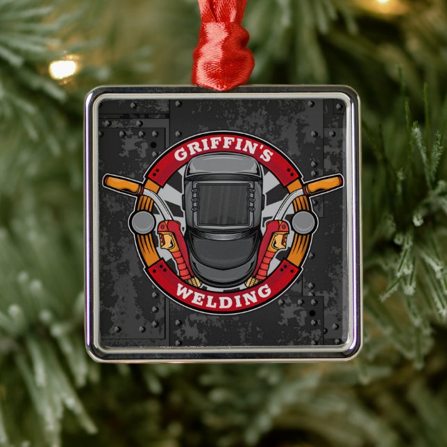 Adorno Metálico Tienda de soldadura de soldadura Metalizado de Fab (Árbol)