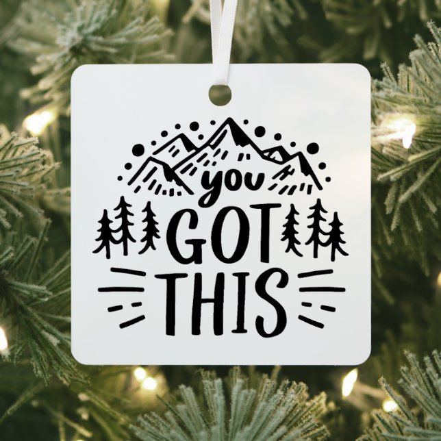 Adorno Metálico Tienes estas citas motivacionales montañas (in situ)