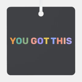 Adorno Metálico Tienes Este Colorido Y Oscuro Nombre Personalizado