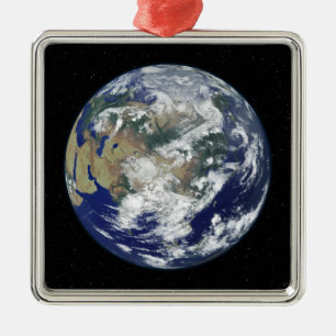 Adorno Metálico Tierra completamente encendida centrada en Asia