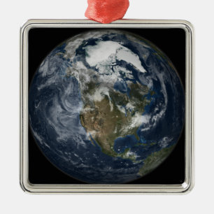 Adorno Metálico Tierra llena que muestra Norteamérica 5