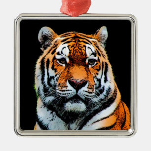 Adorno Metálico Tiger Eye Inspirador