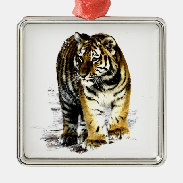 Adorno Metálico Tigre (Frente)