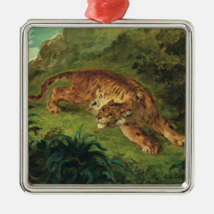 Adorno Metálico Tigre y serpiente, 1858