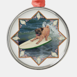 Adorno Metálico Tipo Surfista Pug