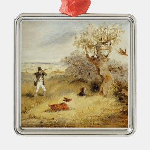 Adorno Metálico Tiroteo del faisán (aceite en lona) 2