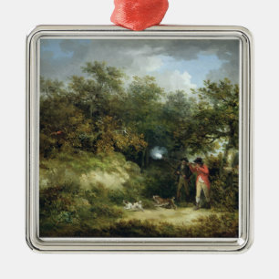 Adorno Metálico Tiroteo del faisán (aceite en lona) 3