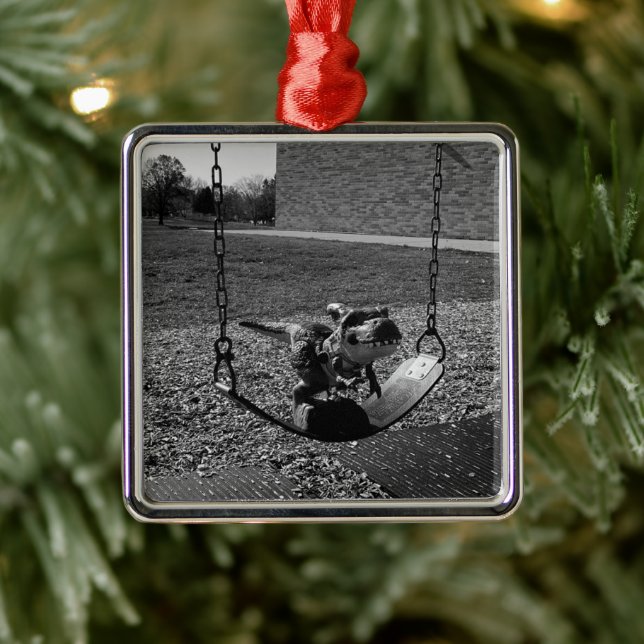 Adorno Metálico Tirrannosauro TREX Dinosaur Funny (Árbol)