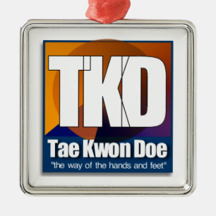 ADORNO METÁLICO TKD TAEKWONDO CHRISTMAS ORNAMENT WAET
