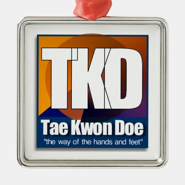 ADORNO METÁLICO TKD TAEKWONDO CHRISTMAS ORNAMENT WAET (Frente)
