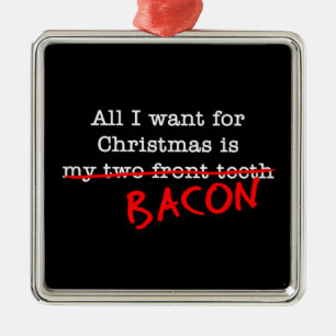 Adorno Metálico Tocino todo lo que quiero para el navidad