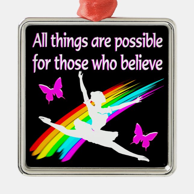 ADORNO METÁLICO TODAS LAS COSAS INCREÍBLES SON POSIBLES DISEÑO DE  (Frente)