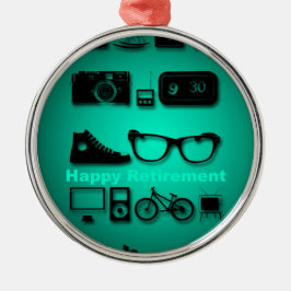 Adorno Metálico Todas las cosas que te gustan los regalos de jubil