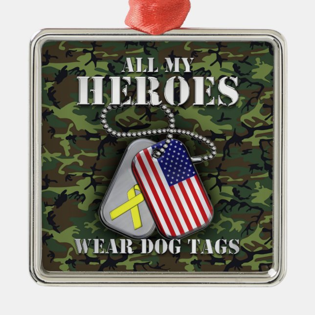 Adorno Metálico Todas mis placas de identificación del desgaste de (Frente)