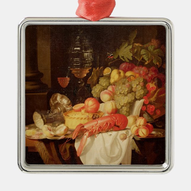 Adorno Metálico Todavía vida con la langosta (Frente)