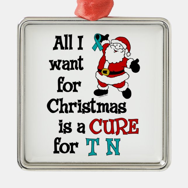 Adorno Metálico Todos lo que quiero para el navidad… TN (Frente)