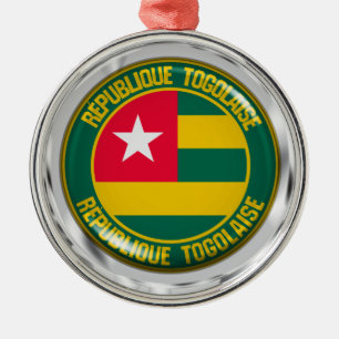 Adorno Metálico Togo: Emblema redondo
