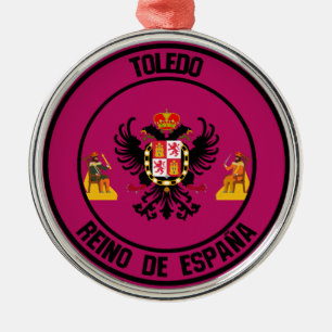 Adorno Metálico Toledo Round Emblem