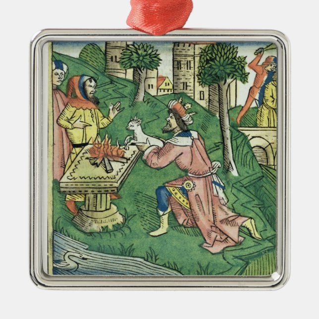 Adorno Metálico Toman 2 reyes 16 9-16 la población de Damasco c (Frente)