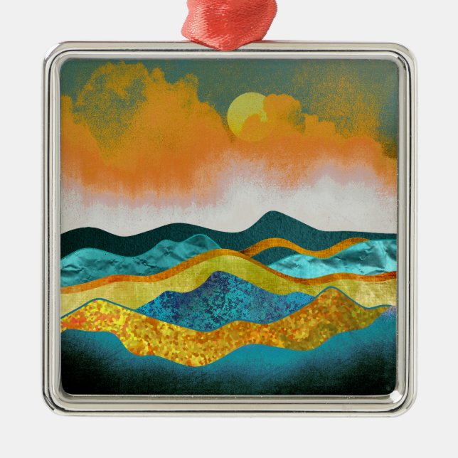 Adorno Metálico Tormenta de lluvia (Frente)