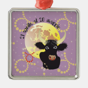 Adorno Metálico Toro 21 aprile al 20 maggio Ornament