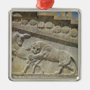 Adorno Metálico Toro de lucha de leones, escalera de alivio este