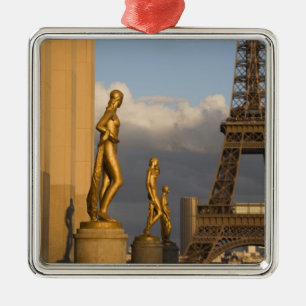 Adorno Metálico Torre Eiffel desde el Palais de Chaillot, París,