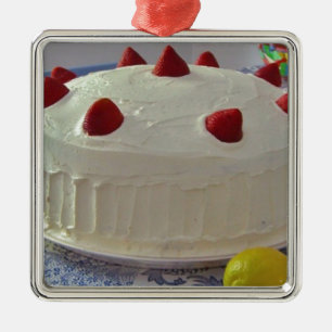Adorno Metálico Torta de la fresa